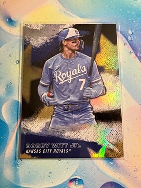 Bobby Witt Jr. Topps Kansas City Royals Baseball Card, Stars of the MLB design